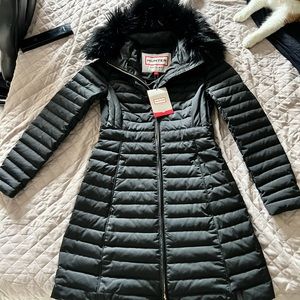 HUNTER Women’s Refined Down Coat Raincoat